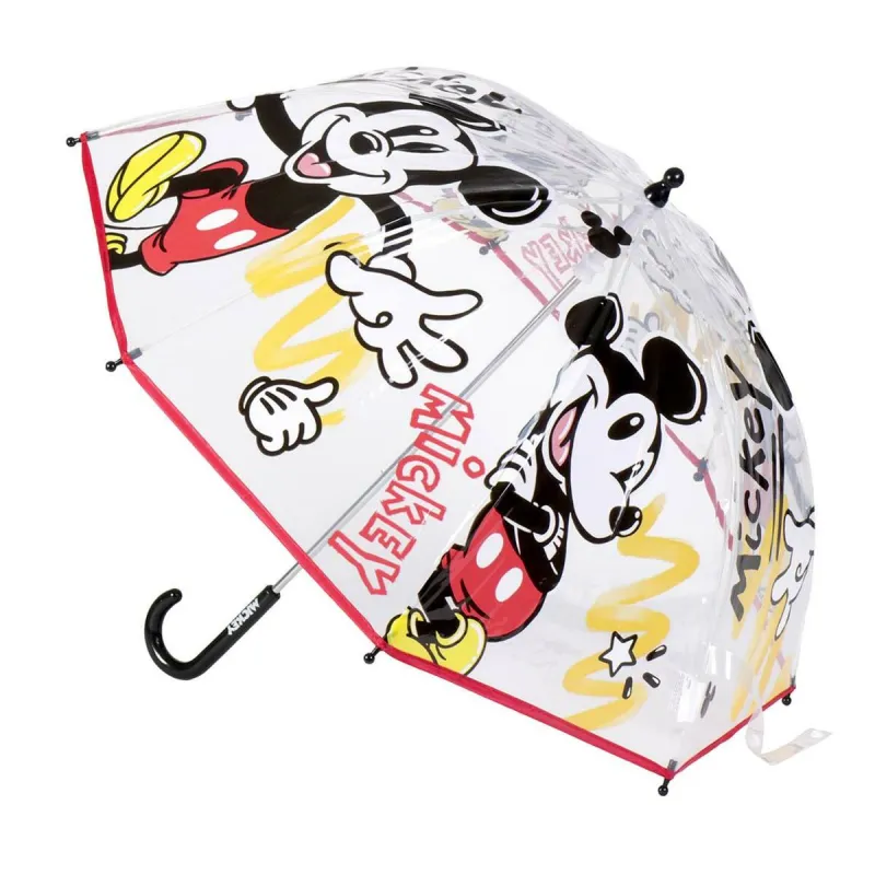 Skėtis Mickey Mouse Skaidrus Ø 71 cm