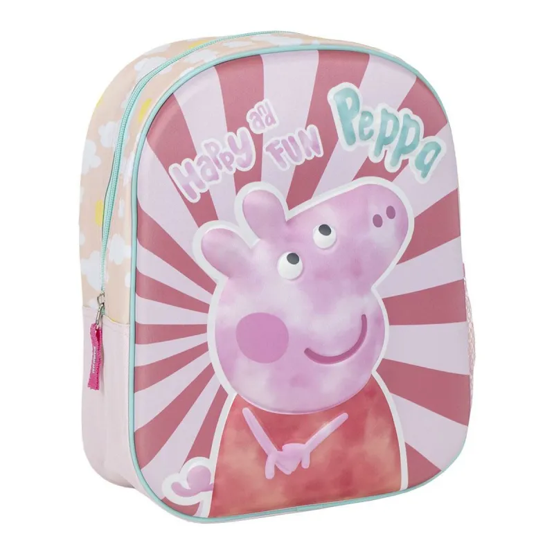 Laste seljakott Peppa Pig Roosa 25,0 x 31,0 x 10,0 cm