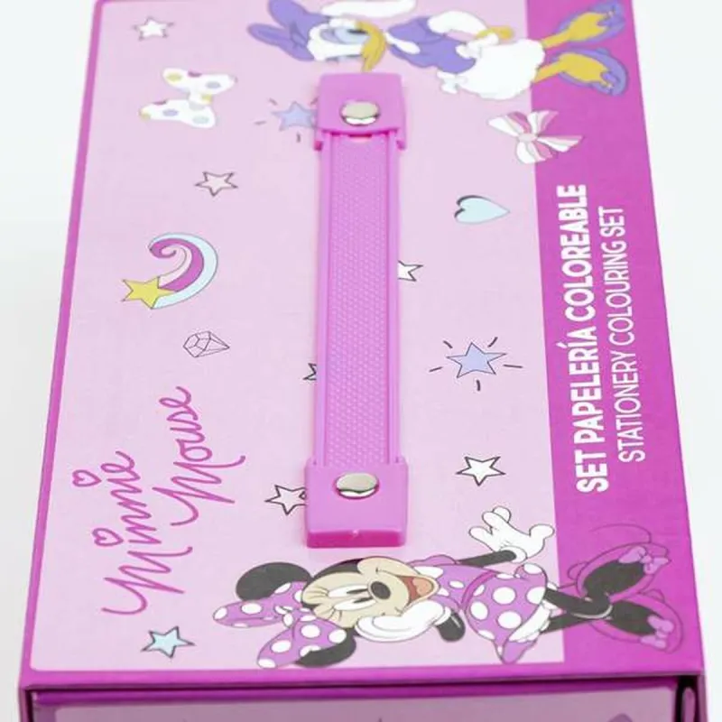 Kontoritarvete Komplekt Minnie Mouse Roosa Portfell