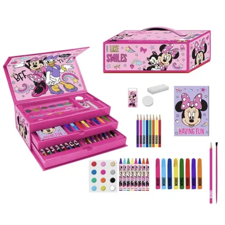 Kontoritarvete Komplekt Minnie Mouse Roosa Portfell