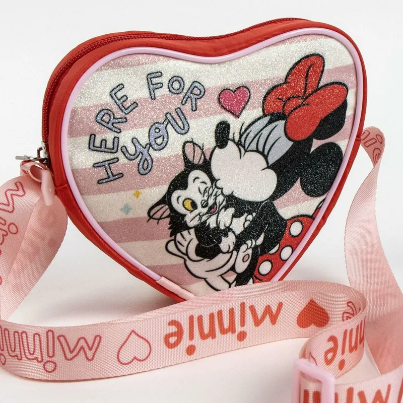 Shoulder Bag Minnie Mouse Red 15,0 x 14,0 x 4,0 cm