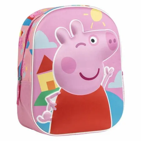 3D skolas soma Peppa Pig Rozā 25,0 x 31,0 x 10,0 cm
