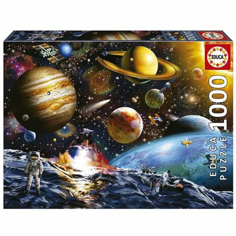 Puzle un domino komplekts Educa Planets 1000 Daudzums