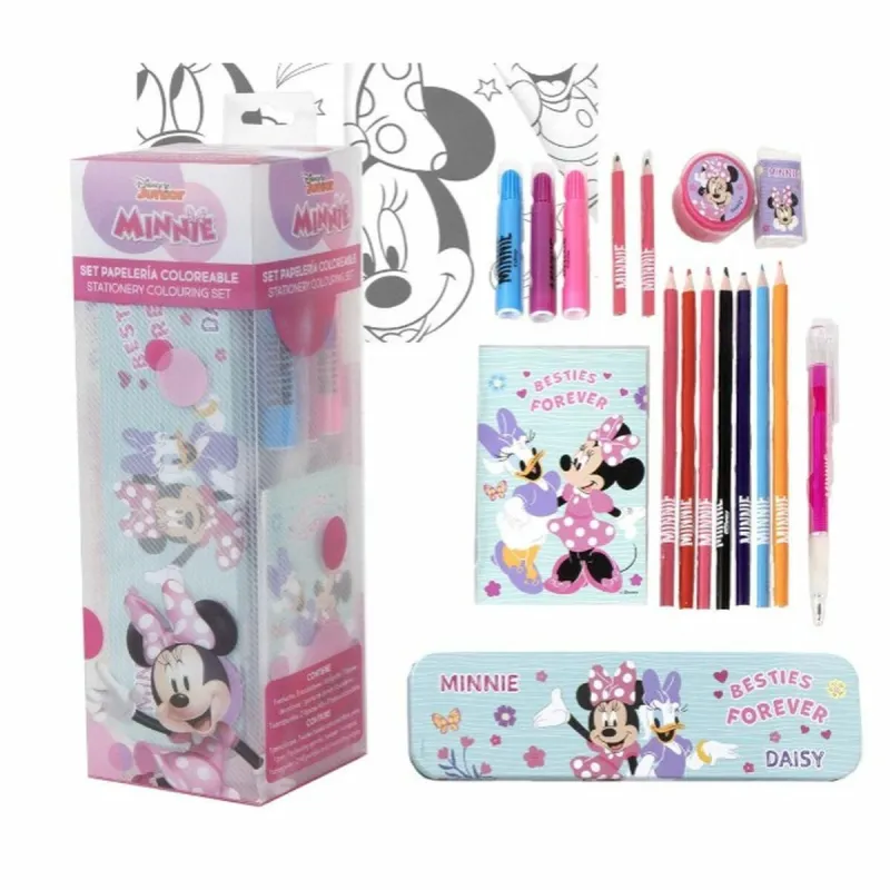 Kancelejas Komplekts Minnie Mouse Rozā