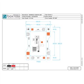 Set of glasses Bormioli Rocco Line Transparent Glass With relief 290 ml 6 Units