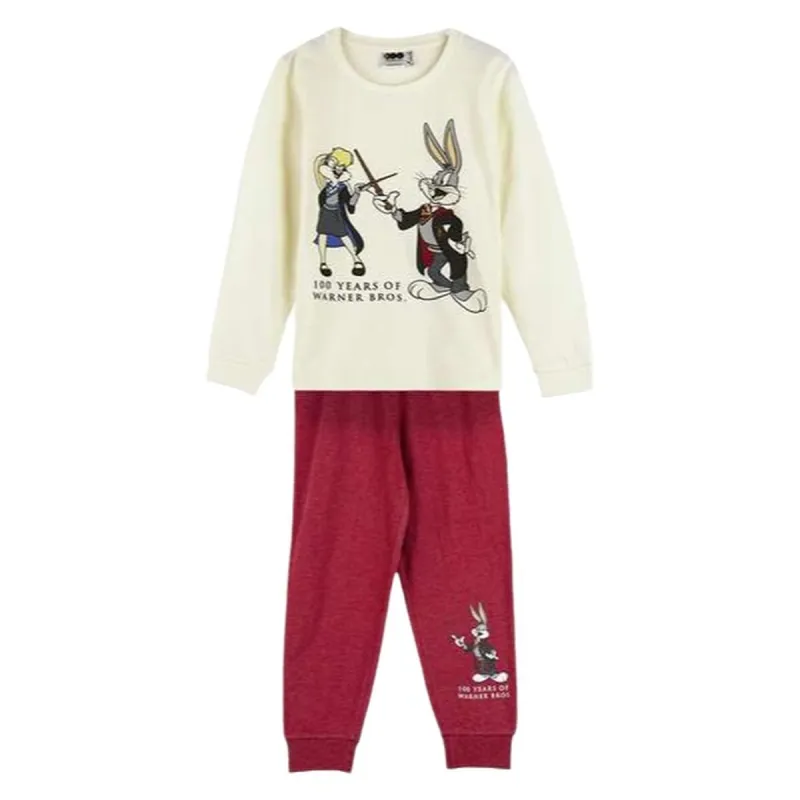 Pajama Bērnu Warner Bros Sarkans Bēšs 10 gadi