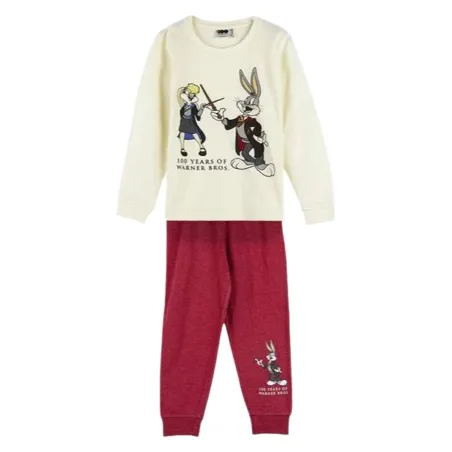 Pajama Bērnu Warner Bros Sarkans Bēšs 10 gadi