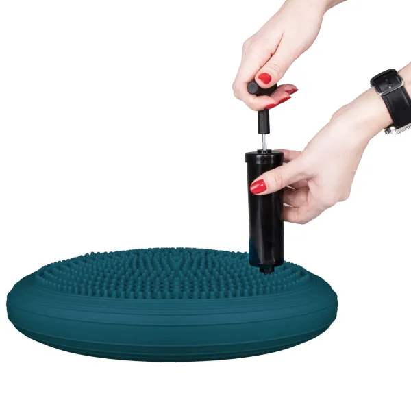 Fitnesa sensoriskais spilvens+pumpis Springos FA0083