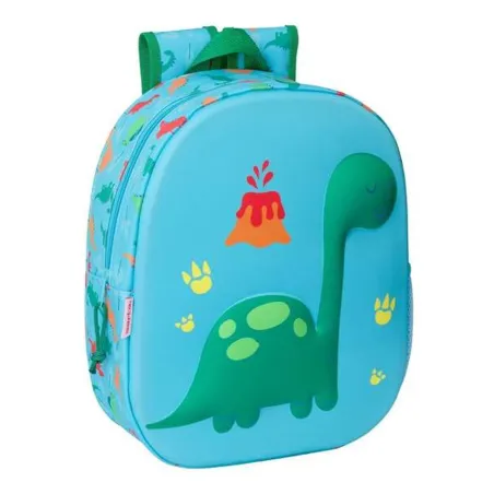 3D Koululaukku Safta 27 x 33 x 10 cm Dinosaurus