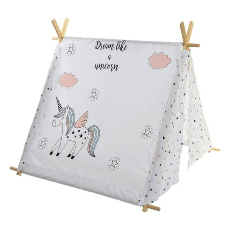 Telts DKD Home Decor Kokvilna Koks Vienradzis (110 x 110 x 106 cm)