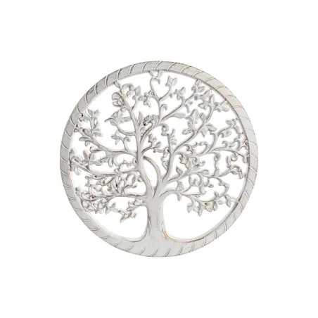 Настенный декор DKD Home Decor Белый Позолоченный Серебристый 40 x 1,5 x 40 cm