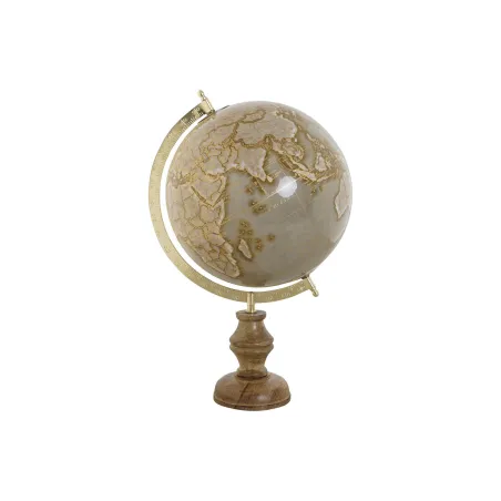 Земной глобус Home ESPRIT Коричневый PVC Древесина манго 27 x 25 x 43 cm