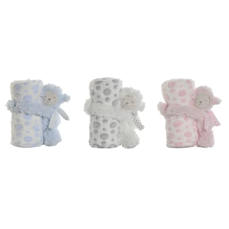 Kinkekomplekt Beebidele Home ESPRIT Sinine Beež Roosa Polüester (3 Ühikut)