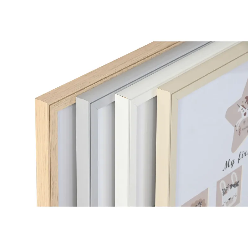 Фото рамка Home ESPRIT Стеклянный Деревянный MDF 40,5 x 2 x 49,5 cm (4 штук)