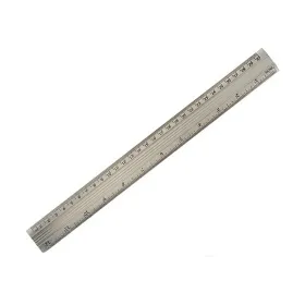 Lineāls Pincello Sudrabains Alumīnijs 0,5 x 35,5 x 4 cm (12 gb.)