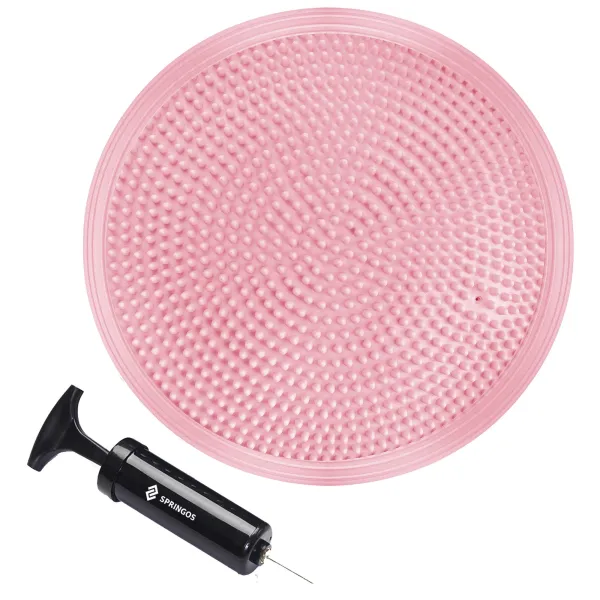 Fitnesa līdzsvara spilvens + sūknis Springos FA0089