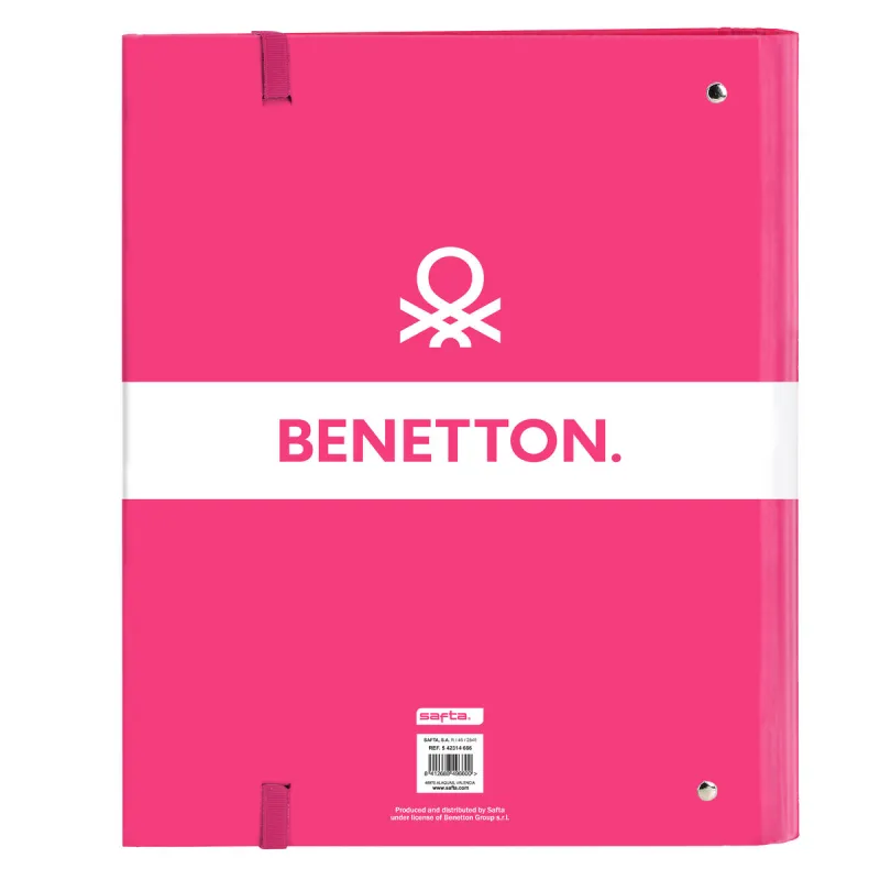 Папка-регистратор Benetton Raspberry Розовая фуксия 27 x 32 x 3,5 cm