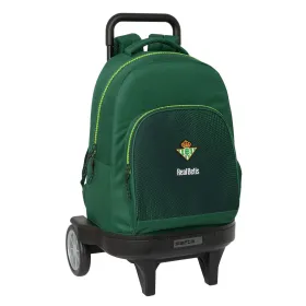 Reppu pyörillä Real Betis Balompié Vihreä 33 x 45 x 22 cm