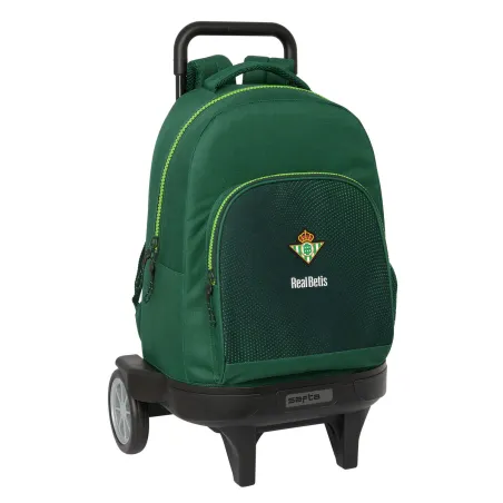 Skolas mugursoma ar riteņiem Real Betis Balompié Zaļš 33 x 45 x 22 cm