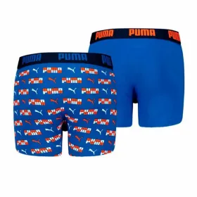 Pakk aluspükse Puma Printed 2P Sinine 2 Ühikut