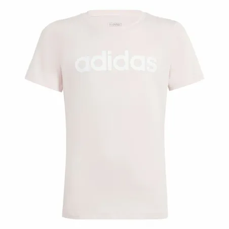 Детский Футболка с коротким рукавом Adidas Essentials Linear Logo Cotton Slim Fit