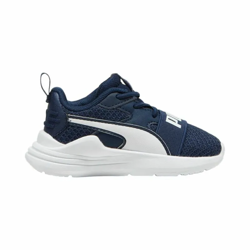 Sports Shoes for Kids Puma Wired Run Pure Ac Navy Blue