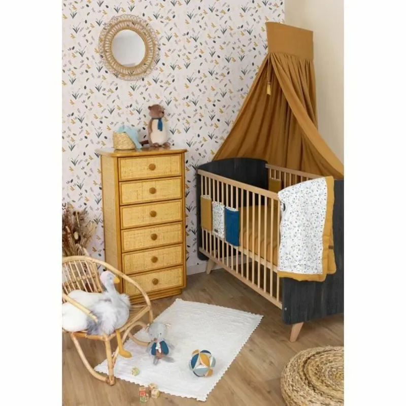 Cot protector Domiva 200 cm Blue