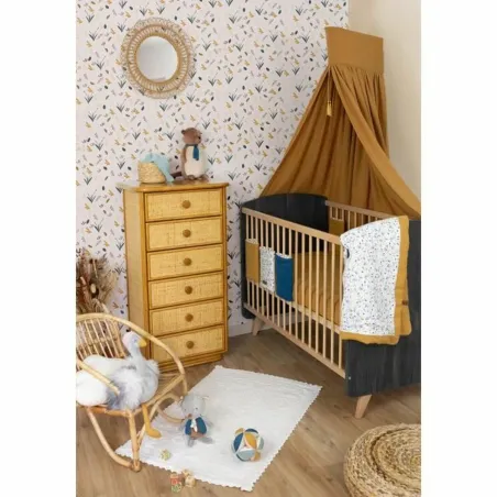 Cot protector Domiva 200 cm Blue