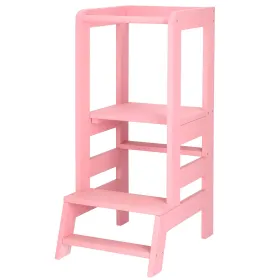 Virtuves palīgs , Platforma bērniem Springos KCH01 90cm rozā