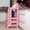 Virtuves palīgs , Platforma bērniem Springos KCH01 90cm rozā