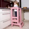 Virtuves palīgs , Platforma bērniem Springos KCH01 90cm rozā