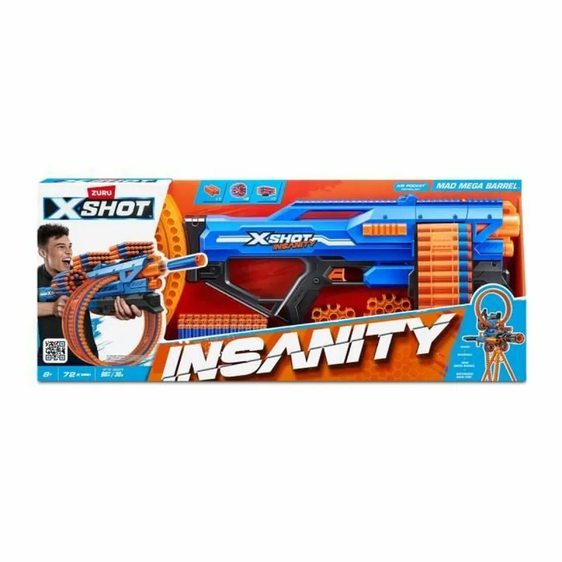 Tikkapyssy Zuru XSHOT Insanity Mad Mega Barrel