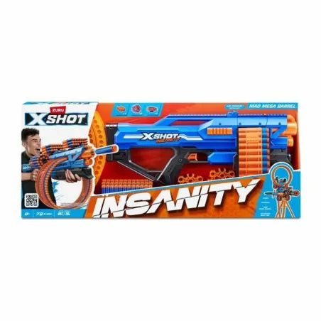 Minkštų strėlyčių šautuvas Zuru XSHOT Insanity Mad Mega Barrel