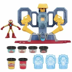 Žaidimas iš plastilino Play-Doh Iron Man Armor Factory Geltona
