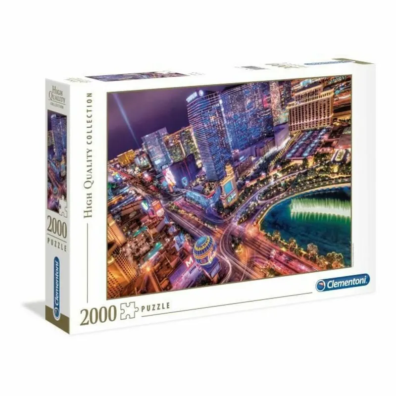 Puzle un domino komplekts Clementoni Las Vegas 97,5 x 66,8 cm 2000 Daudzums