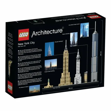 Konstruktsioon komplekt Lego Architecture 21028 New York Mitmevärviline 600 Tükid, osad