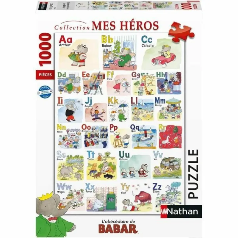 Головоломка Ravensburger Mes Héros 1000 Предметы (FR)