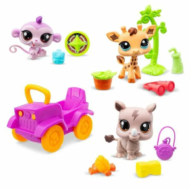 Playset Bandai Littlest Pet Shop SAFARI 8 Daudzums
