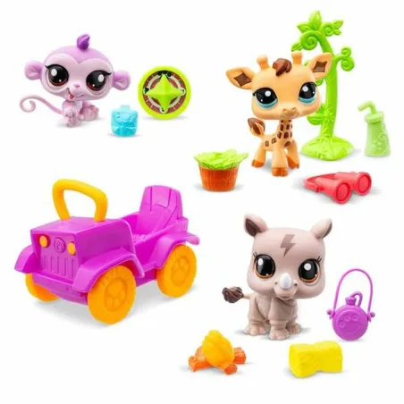 Playset Bandai Littlest Pet Shop SAFARI 8 Предметы