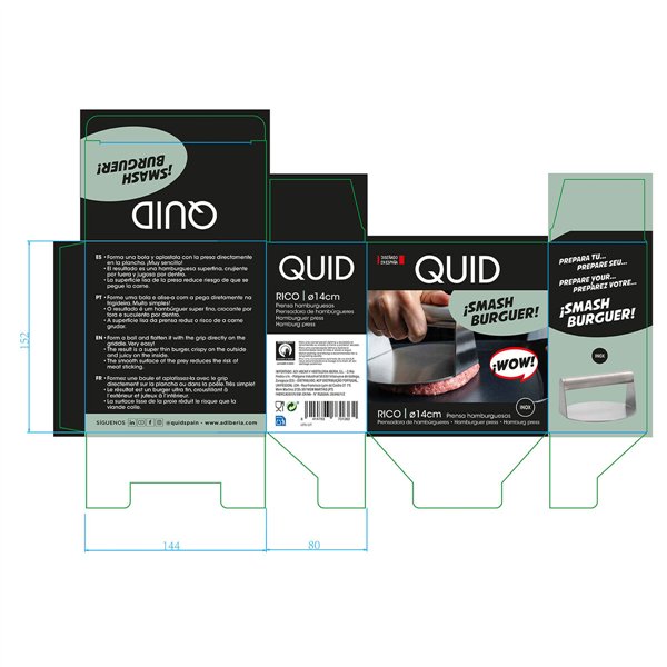 Burger Press Quid Rico 14 cm