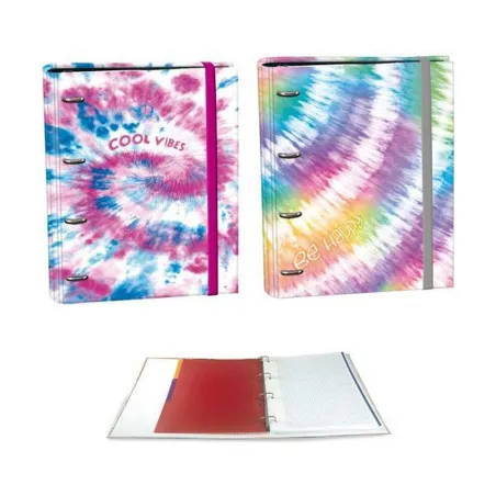 Gredzenveida stiprinājums SENFORT Ringbook Tie Dye 1 gb. Daudzkrāsains A4