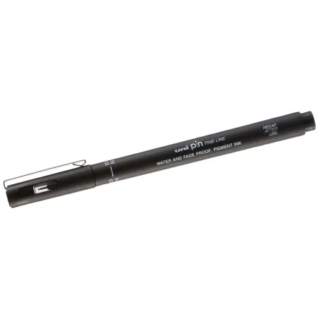 Püsimarker Uni-Ball PIN02-200(S) Must 12 Tükid, osad