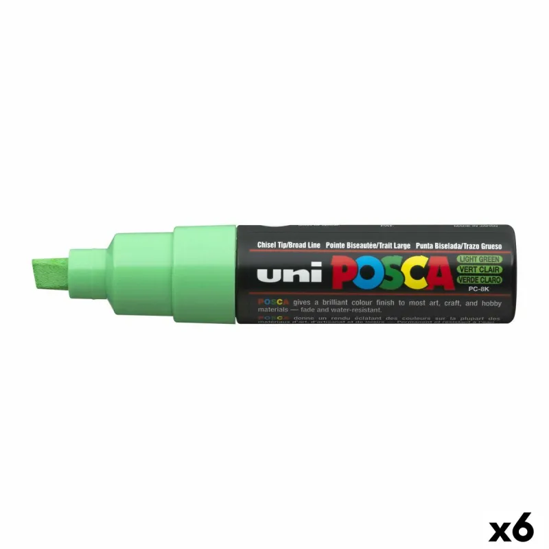 Dekoratyvinių dėžių rinkinys POSCA PC-8K Šviesiai žalia (6 vnt.)
