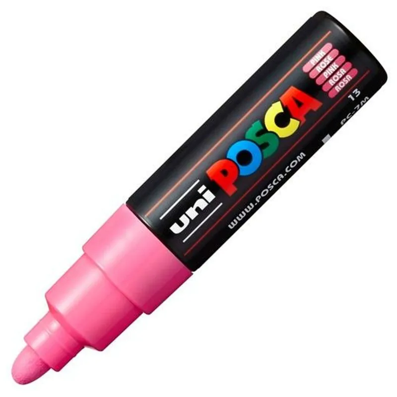 Маркер POSCA PC-7M Розовый (6 штук)