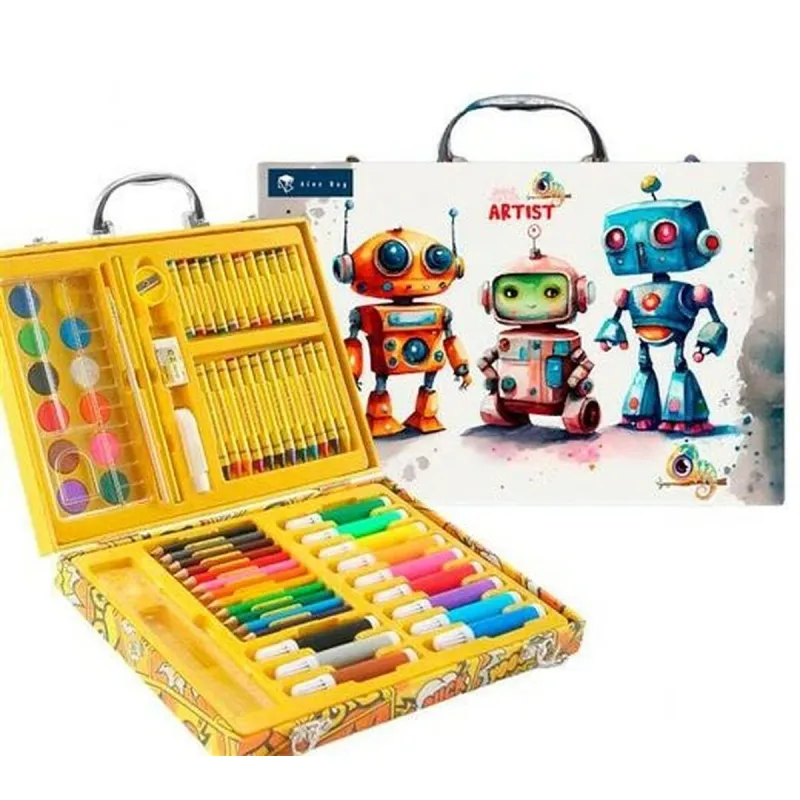 Maalaussetti Roymart Robots 68 Kappaletta Monivärinen