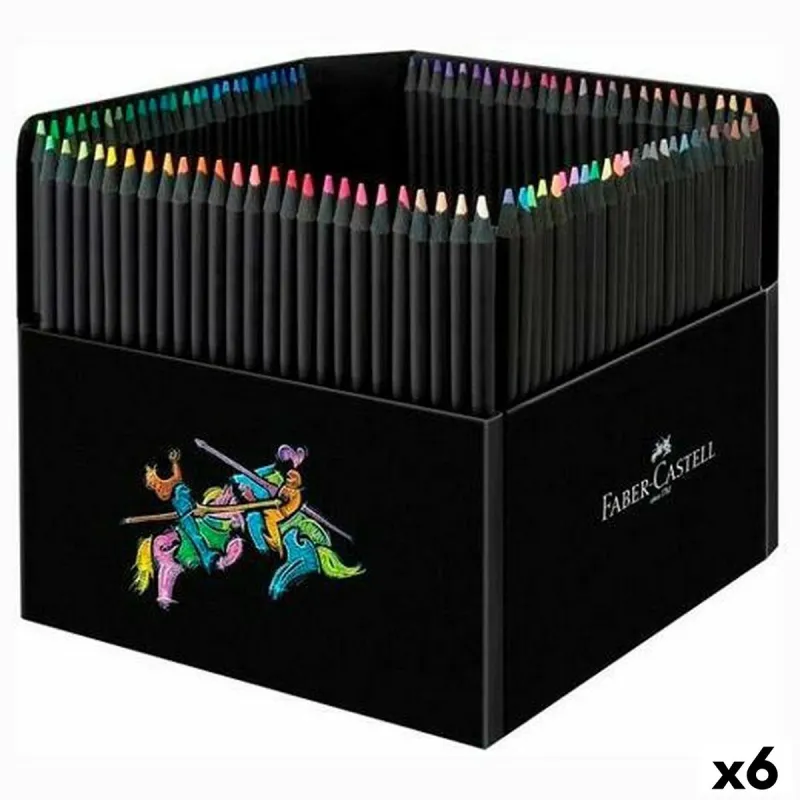 Krāsainie zīmuļi Faber-Castell Black Edition Daudzkrāsains (6 gb.)