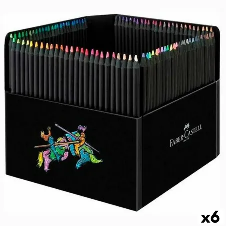 Krāsainie zīmuļi Faber-Castell Black Edition Daudzkrāsains (6 gb.)
