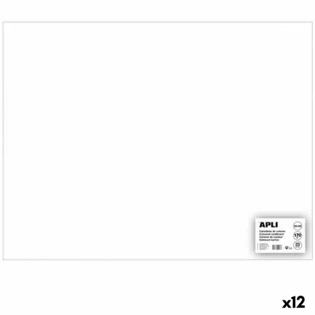 Kārtis Apli Balts 50 x 65 cm 25 Daudzums (12 gb.)