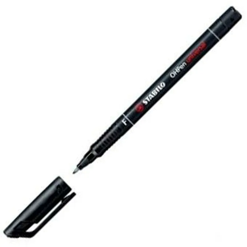Постоянный маркер Stabilo OHPEN UNIVERSAL Чёрный 0,7 mm 10 Предметы (25 штук)