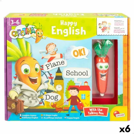 Educational Game Lisciani Giochi Carotina Baby Happy English 4,5 x 14,5 x 3 cm Electric Puzzle (6 Units)
